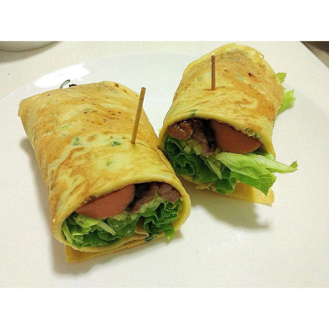 【鸡蛋卷饼】