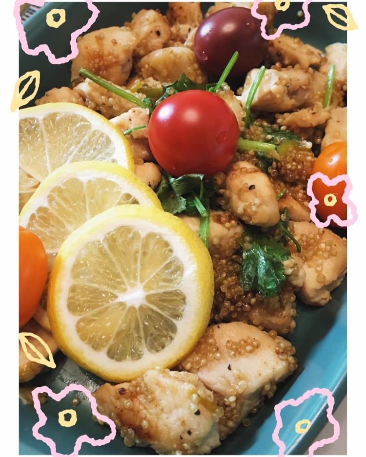 【健康三餐】青柠香菜鸡胸藜麦饭