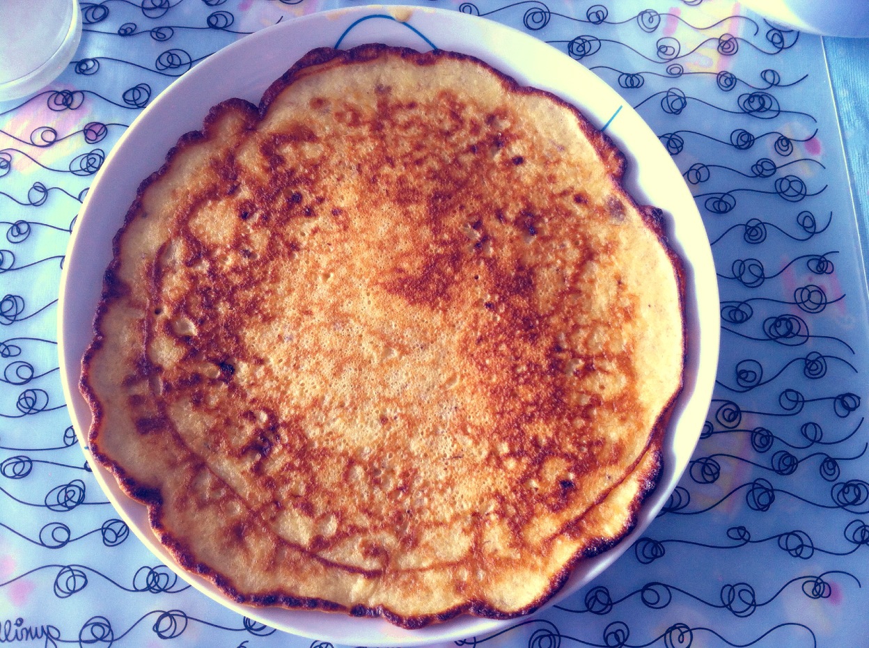 视频菜谱：简约版香蕉松饼