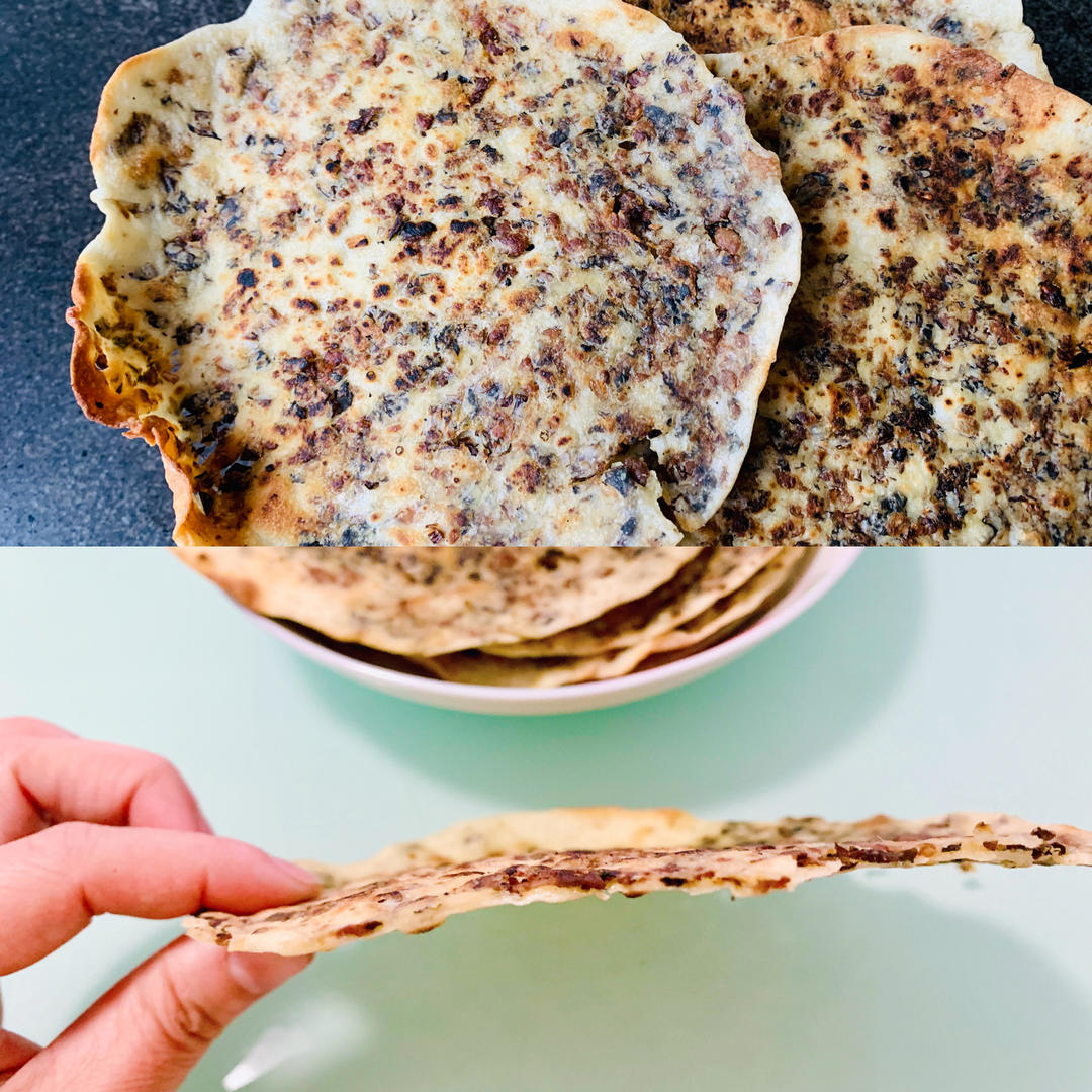 酥脆头菜叶薄饼的做法