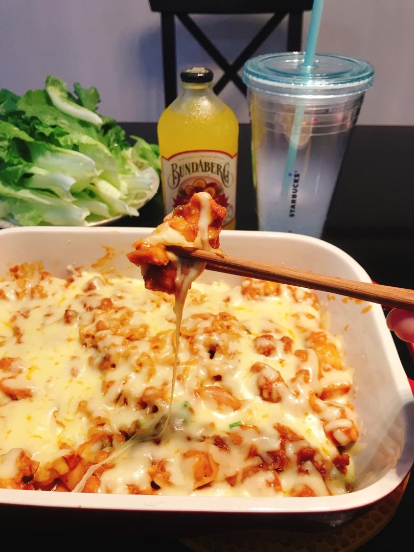 辣鸡肉芝士年糕
