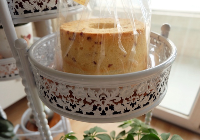 蔓越莓酸奶戚风蛋糕 附手脱模方法