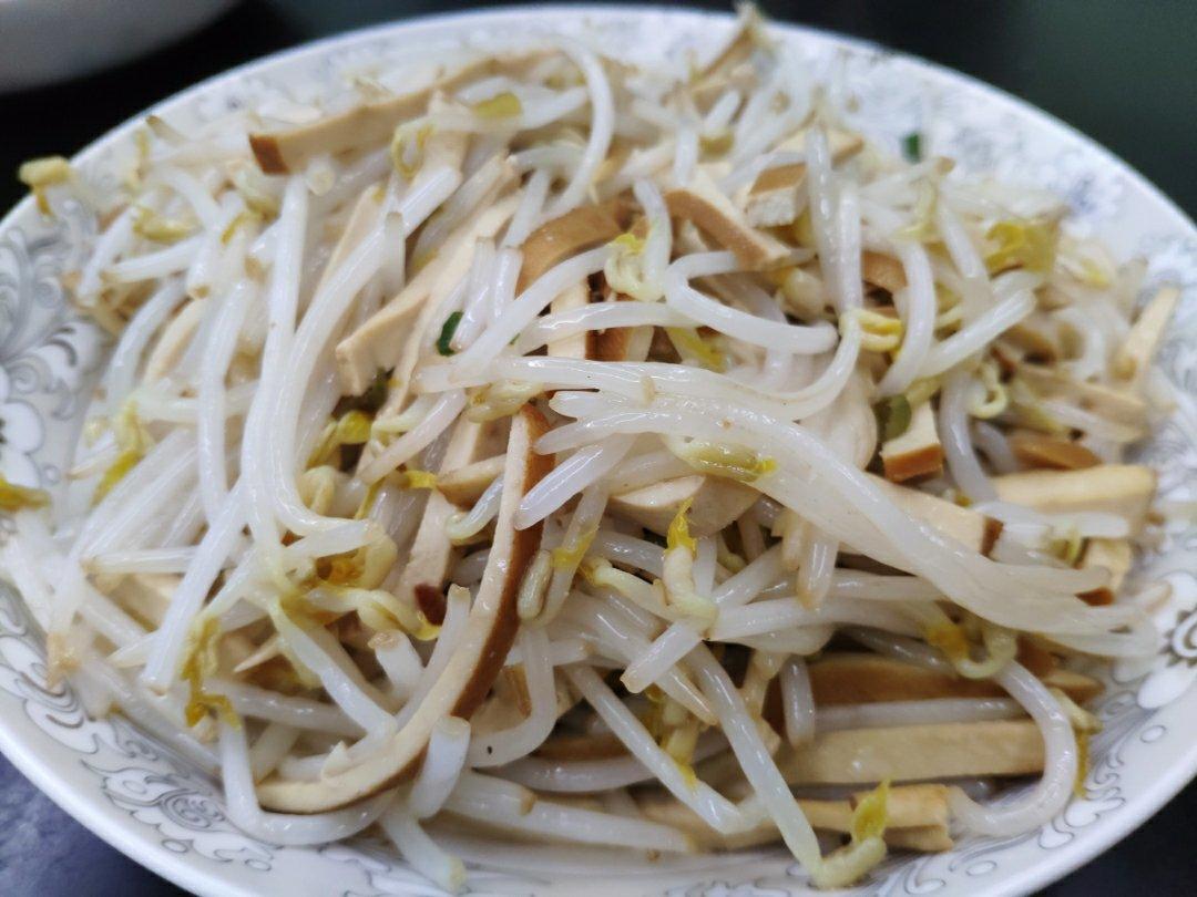 豆芽炒豆干