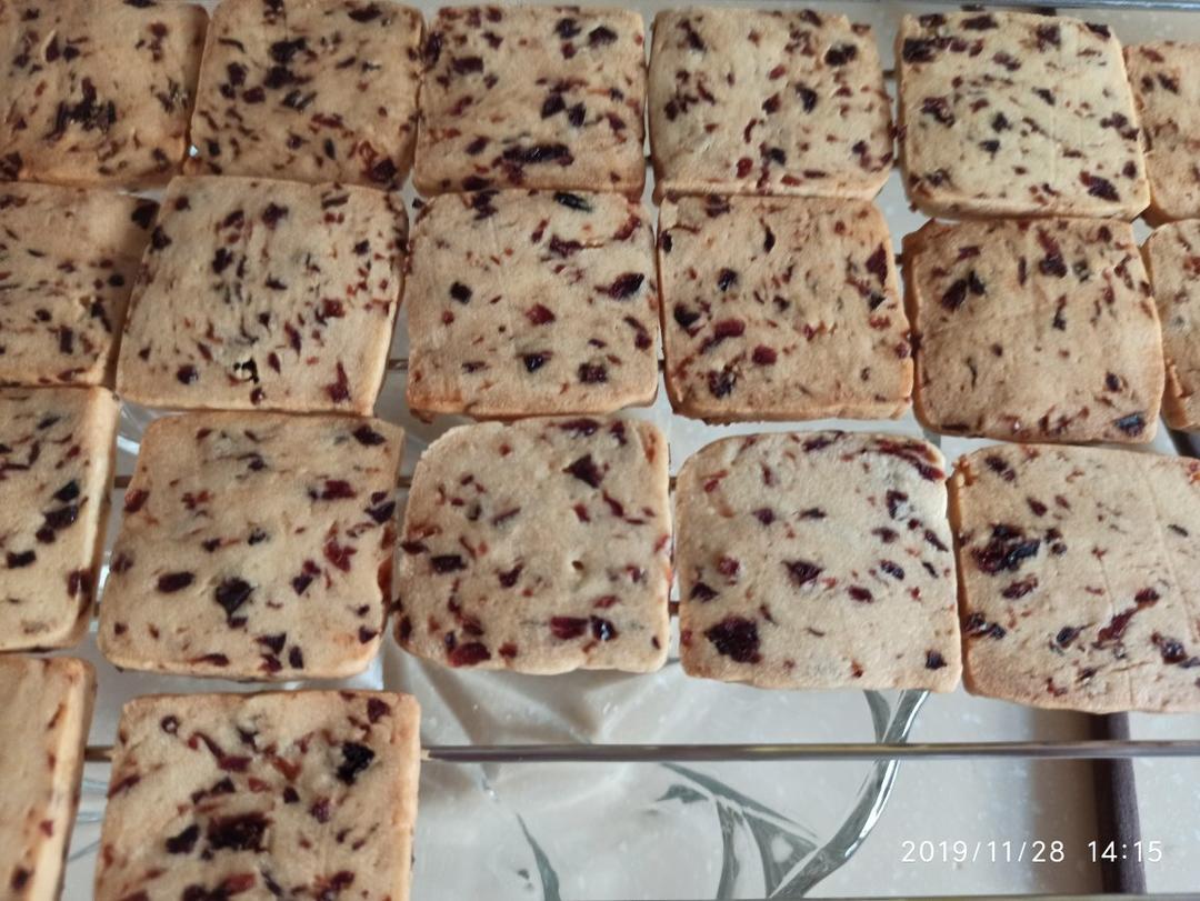 低糖少油版蔓越莓饼干