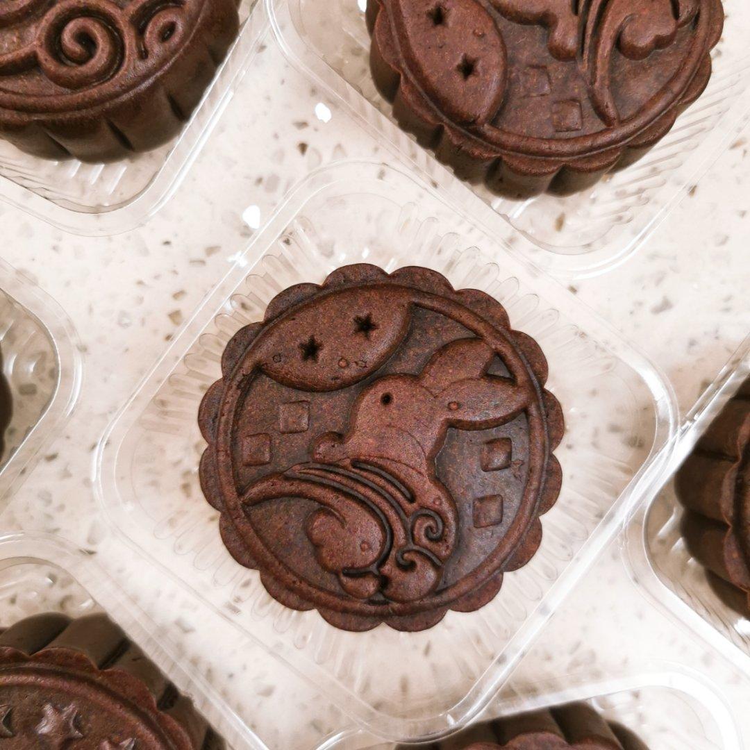 巧克力奶酪椰蓉拉丝月饼