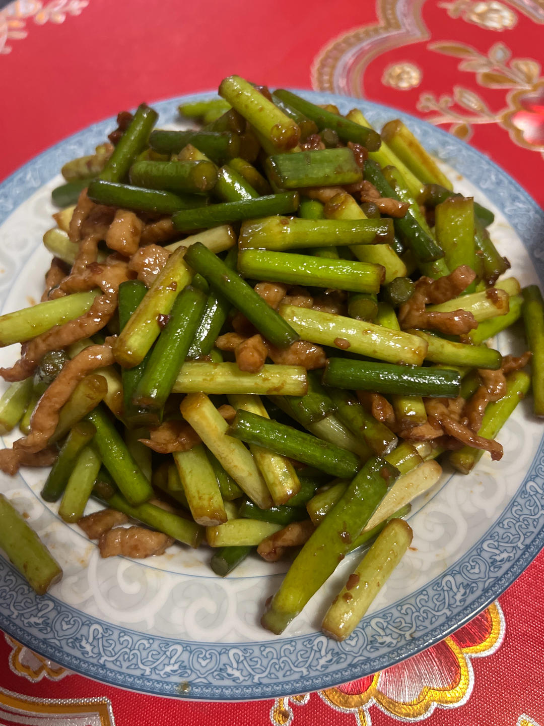 蒜薹炒肉丝