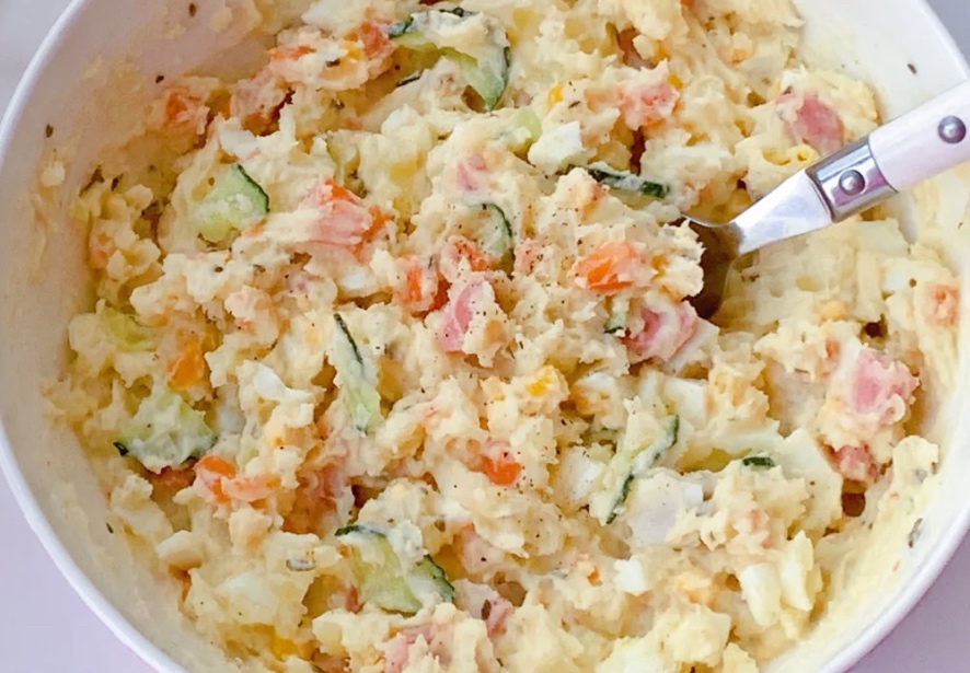 超好吃的日式土豆泥沙拉‼️低卡美味饱腹性强～的做法