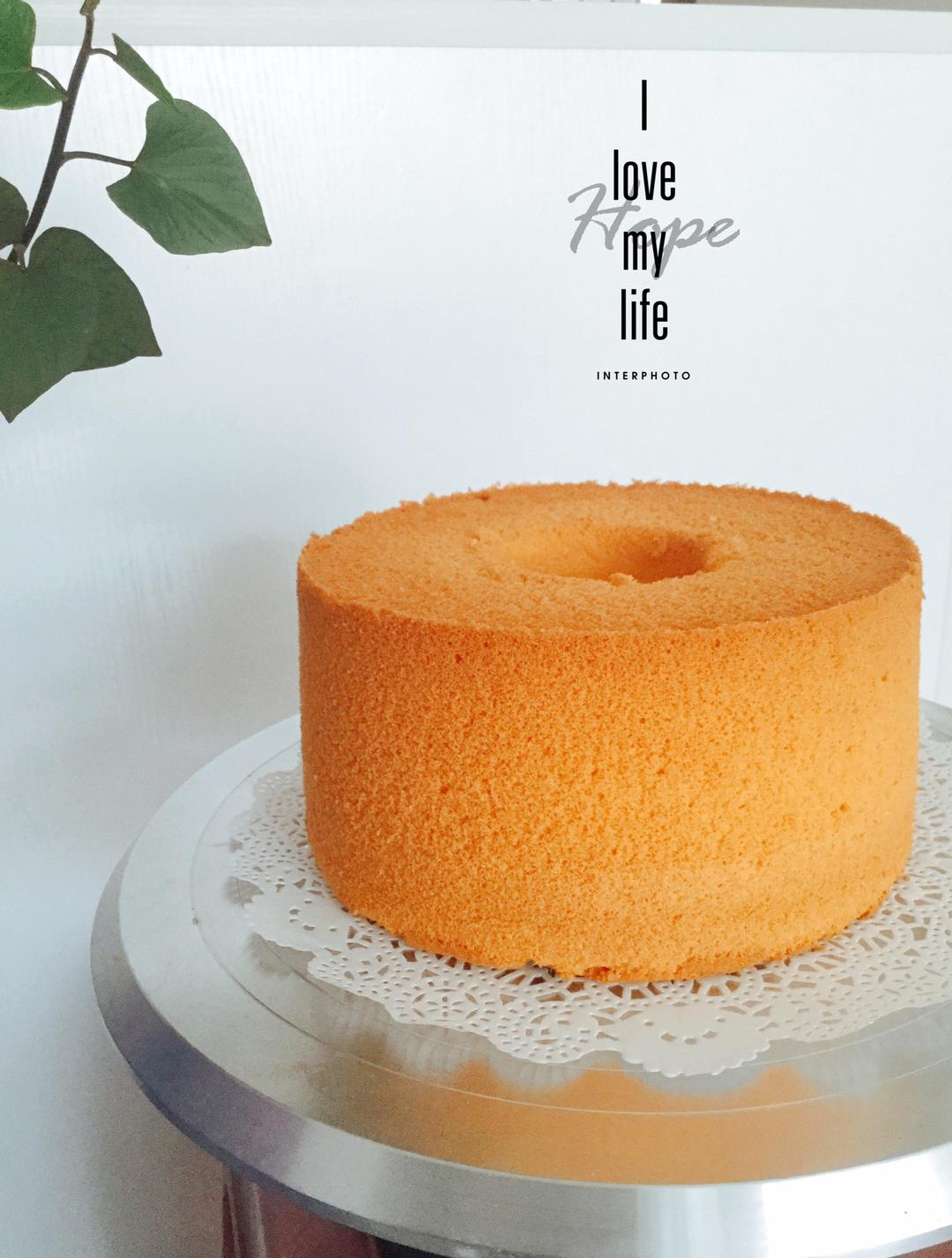 原味中空戚风蛋糕的做法