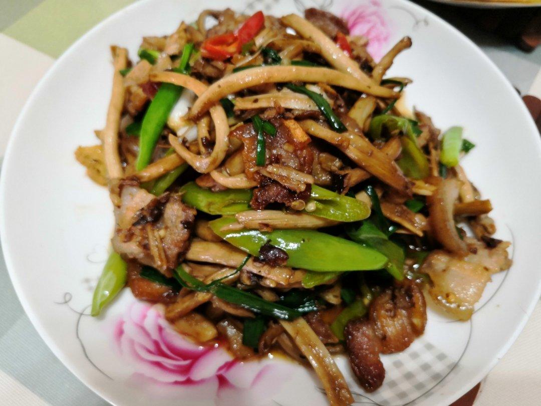 茶树菇炒肉
