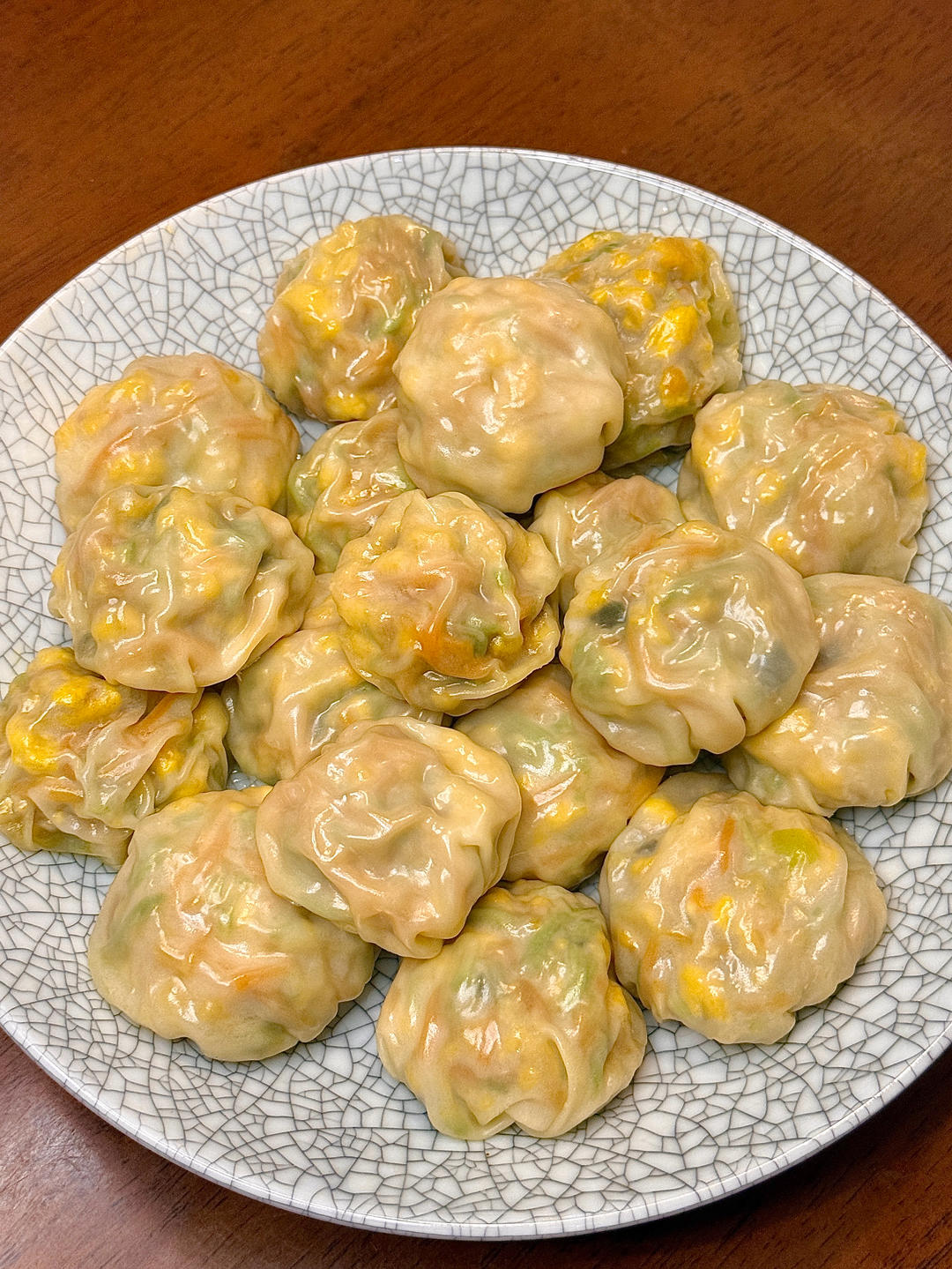 西葫芦鸡蛋素蒸饺