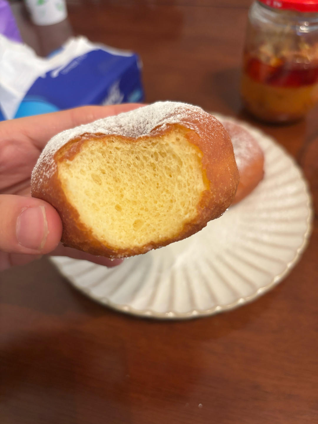 🍩超快手一小时低糖无需烤箱的甜甜圈（详细视频）