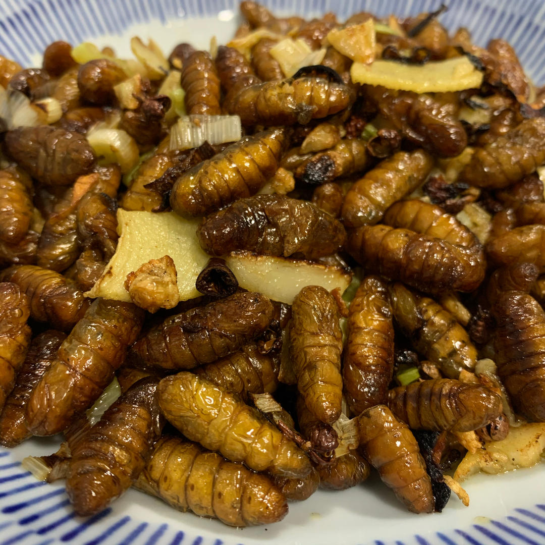 干煸小蚕蛹