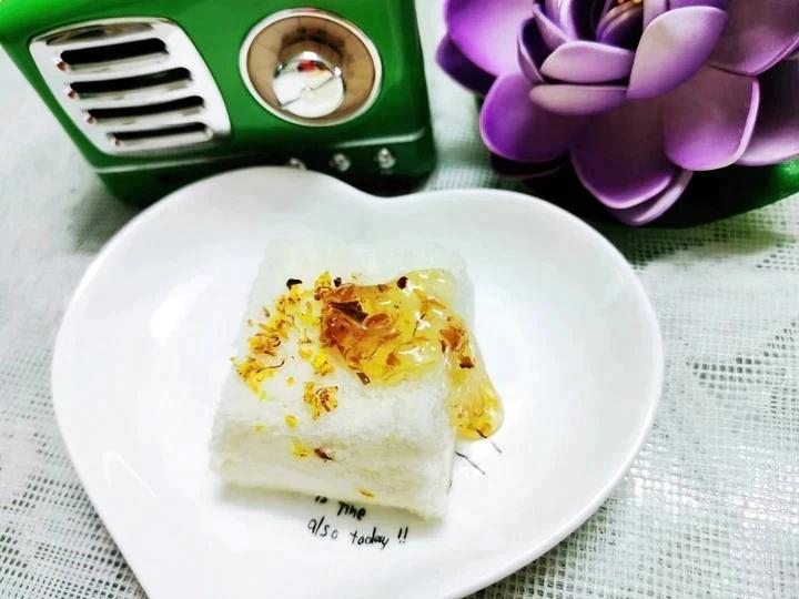 桂花糕，中式小点心，糯米糕，劣狐狐