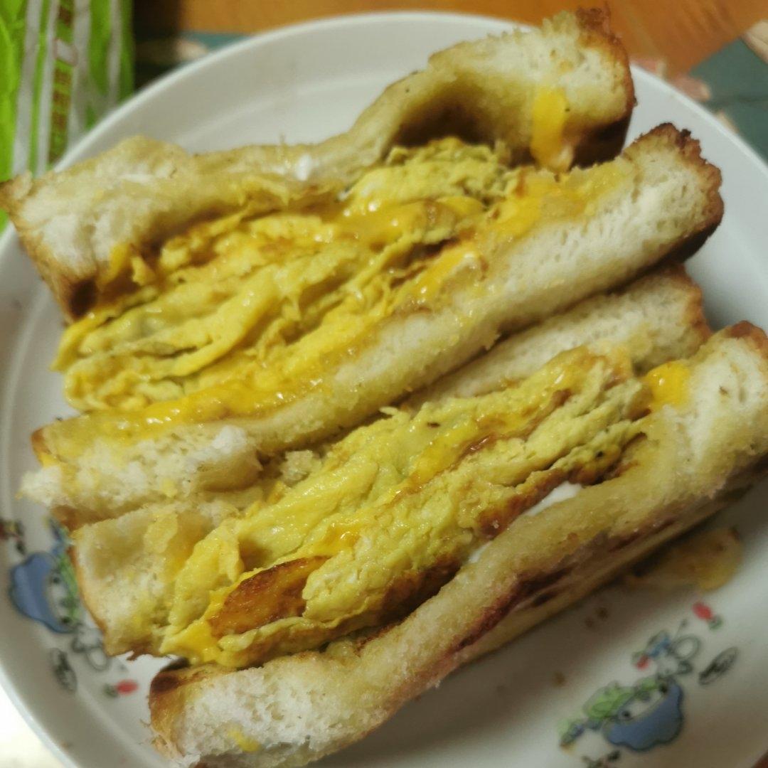 网红EGG DROP芝士厚蛋烧三明治 🥪『平底锅美食』