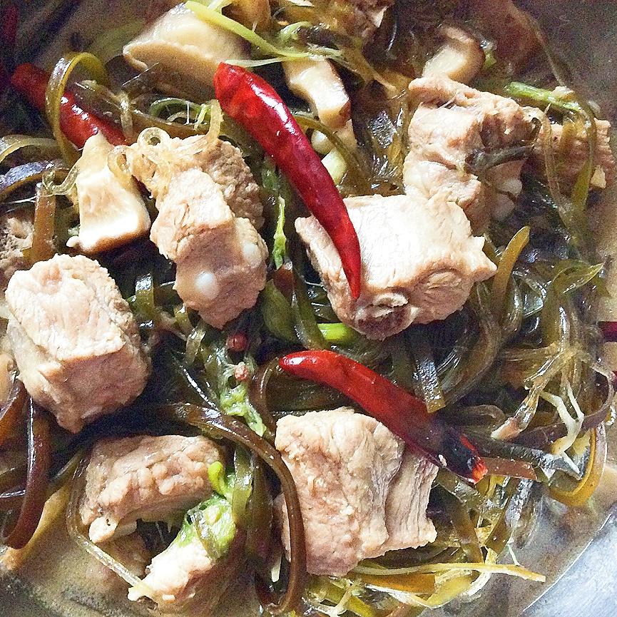 红烧排骨干豆角炖粉条