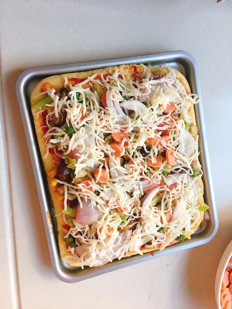 新手披萨饼皮（家庭小烤箱版）