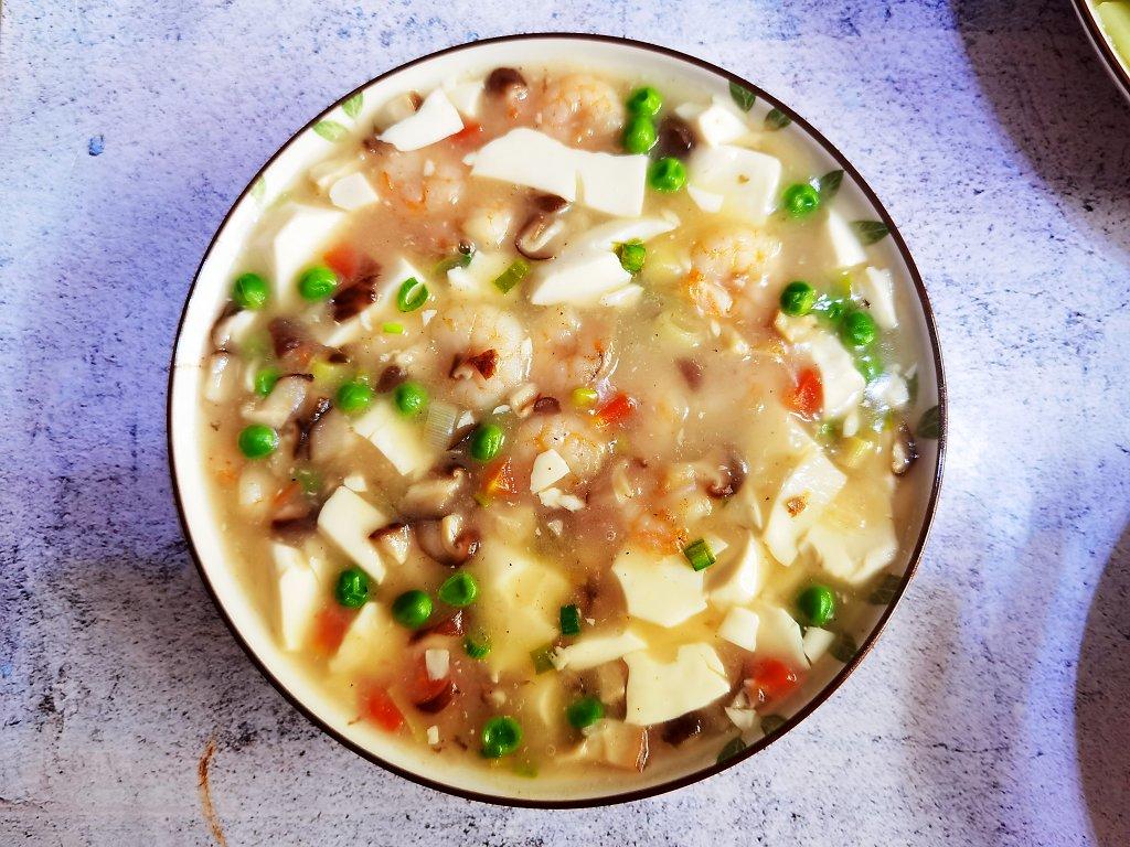 超鲜的虾仁豆腐羹