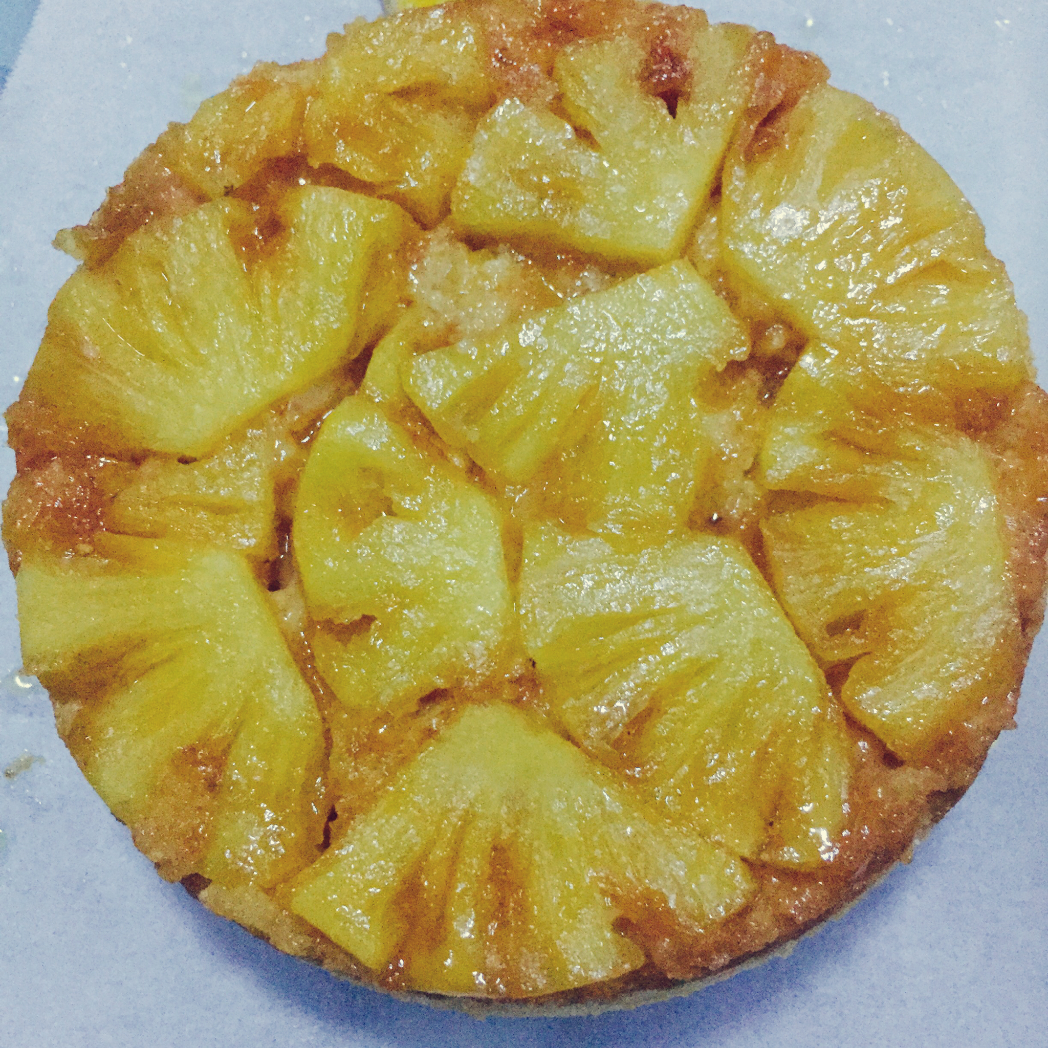 hi-大脸做的菠萝翻转蛋糕