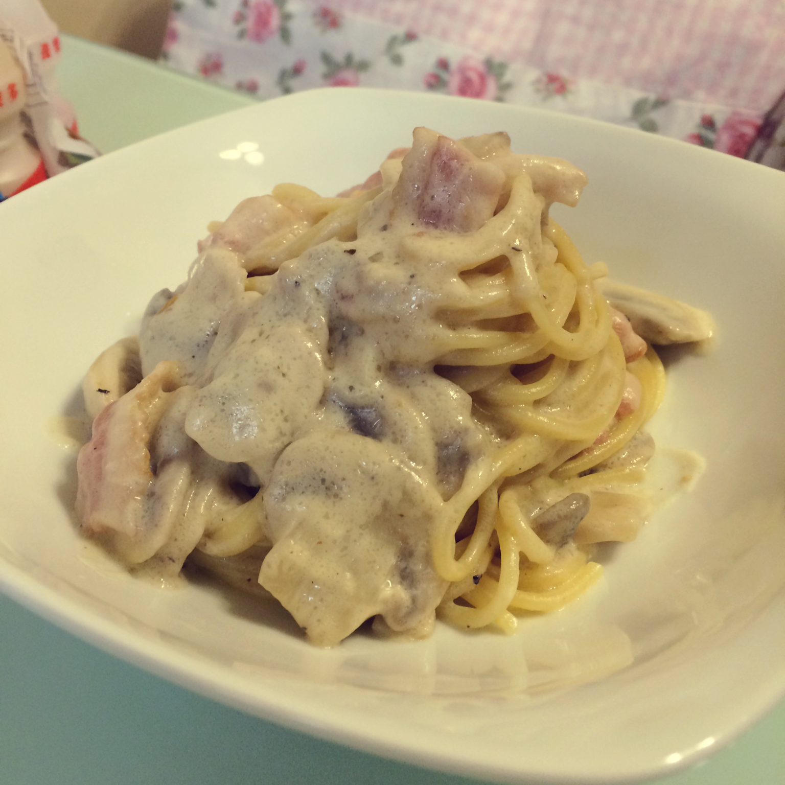 奶油培根意大利面（spaghetti）