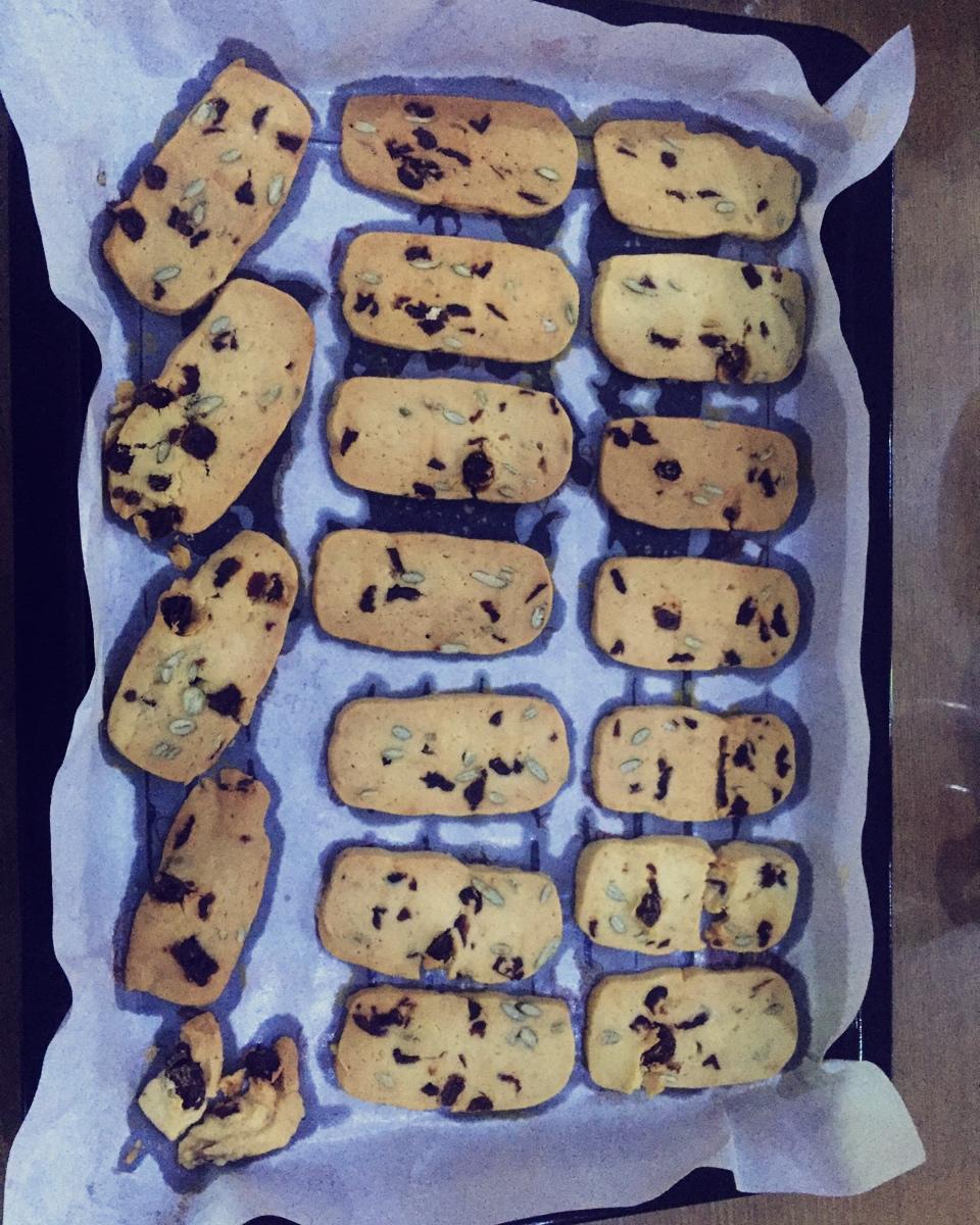 低糖少油版蔓越莓饼干