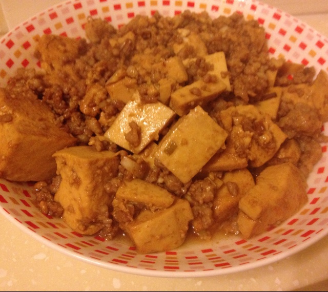 蒜香肉末烧豆腐