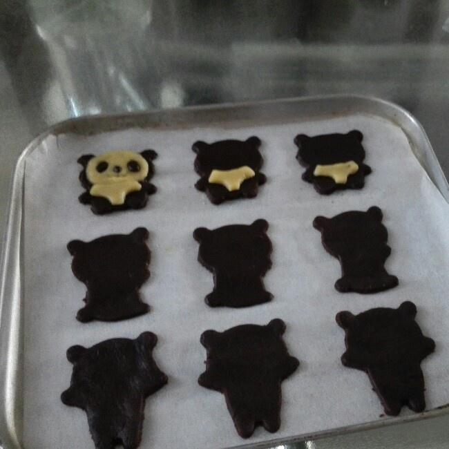 黄油熊猫饼干（低糖改良配方）的做法 步骤11