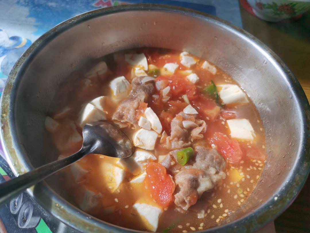 番茄肥牛豆腐汤