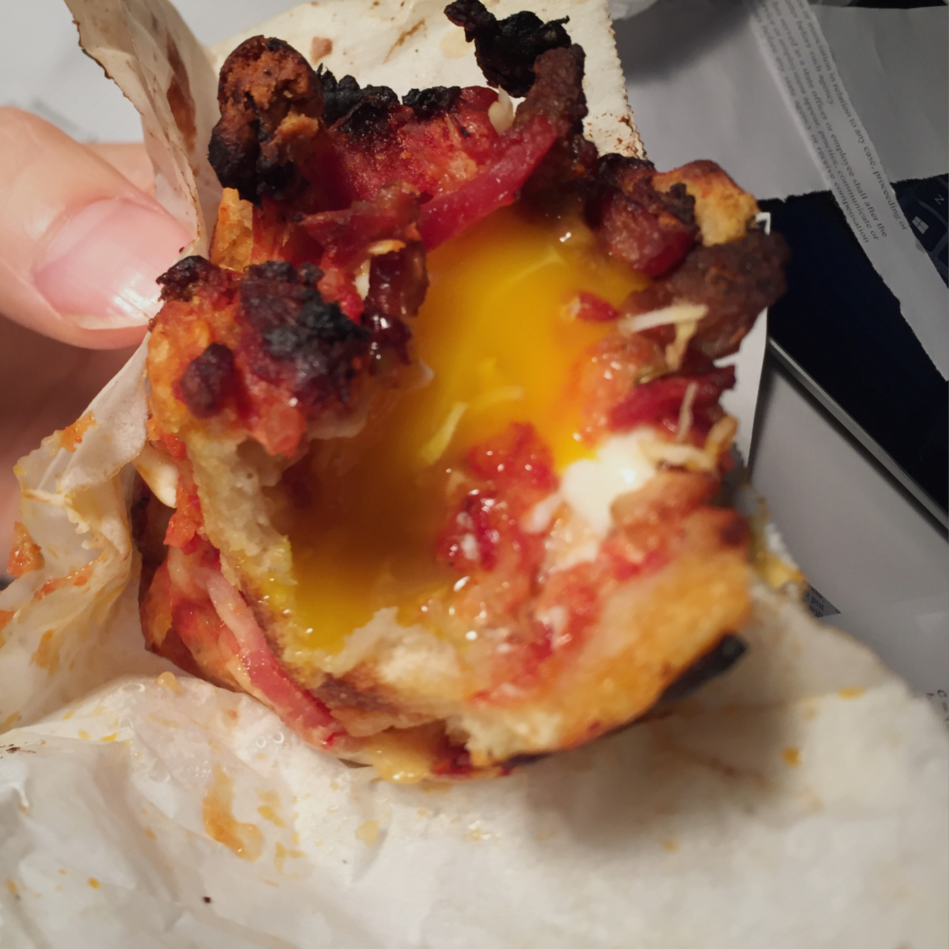 【瑞喵的猎奇实验室】热三明治马芬披萨版 Croque Madam Muffin pizza version