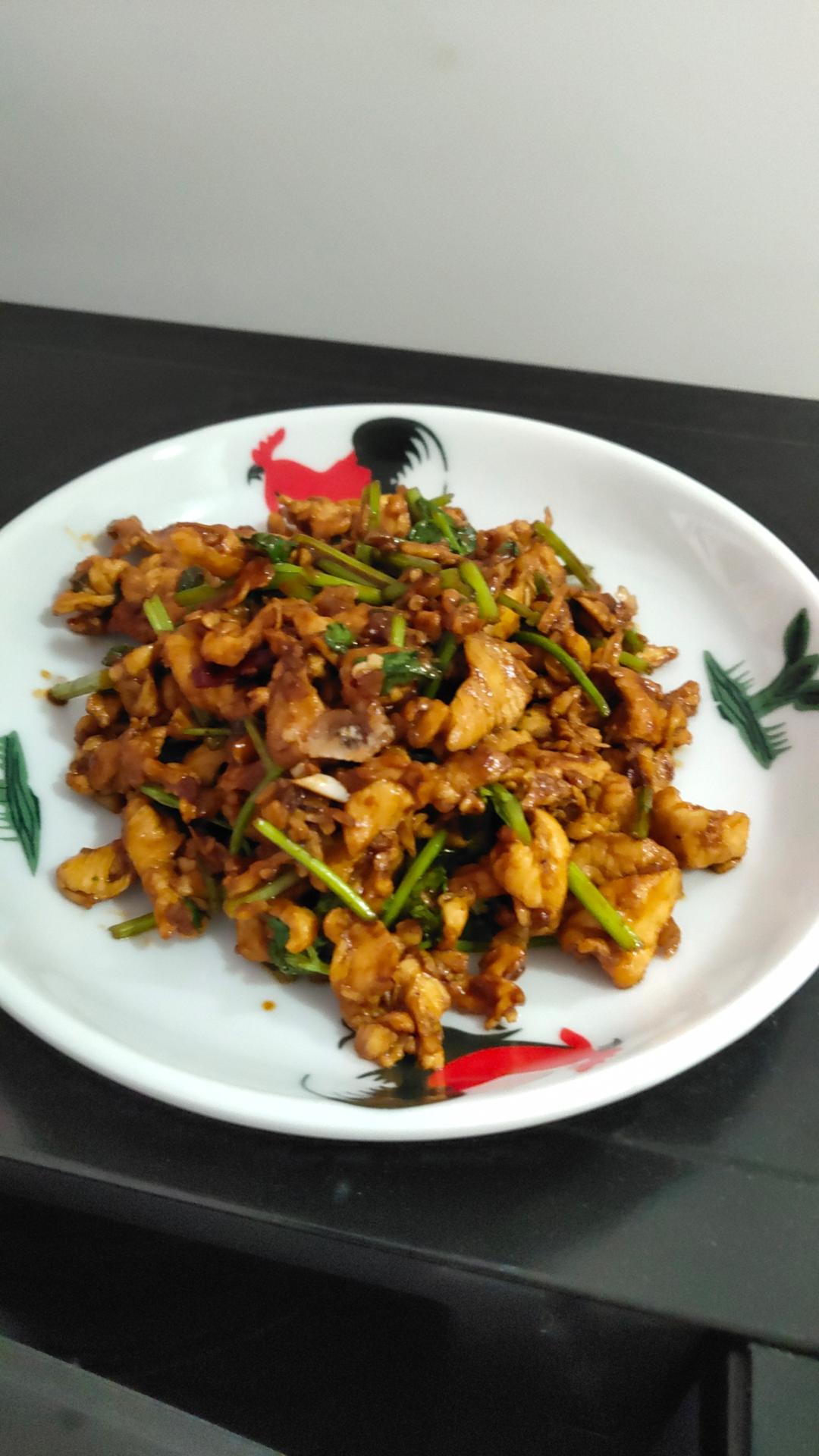 香菜炒肉丝