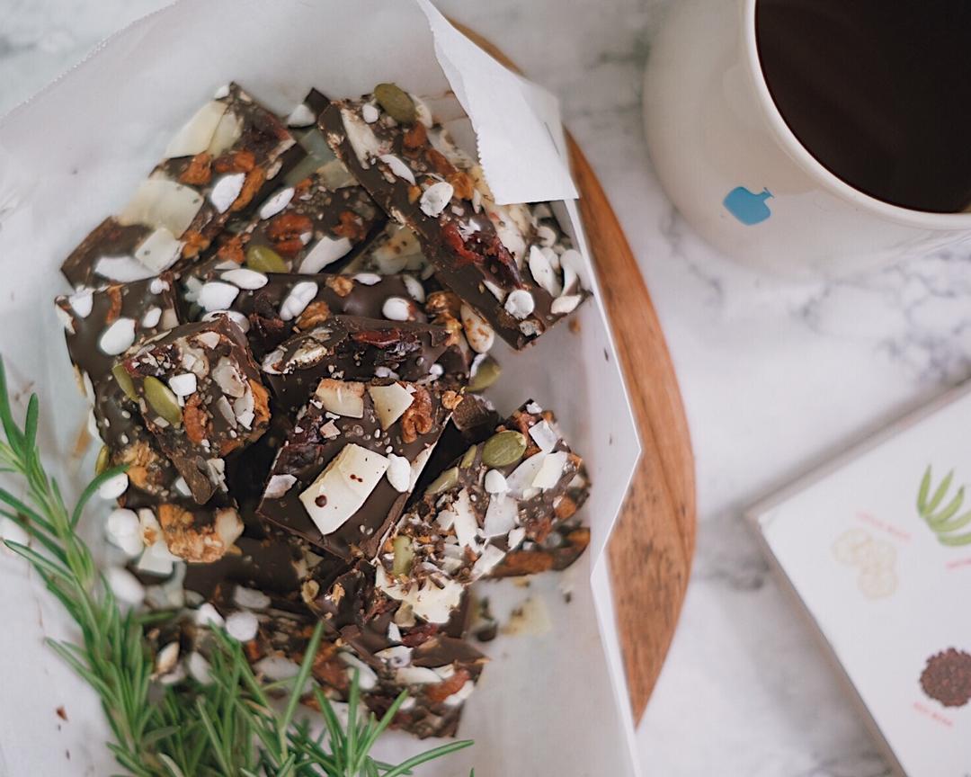 减肥人士的健康小零食-黑巧能量棒的做法