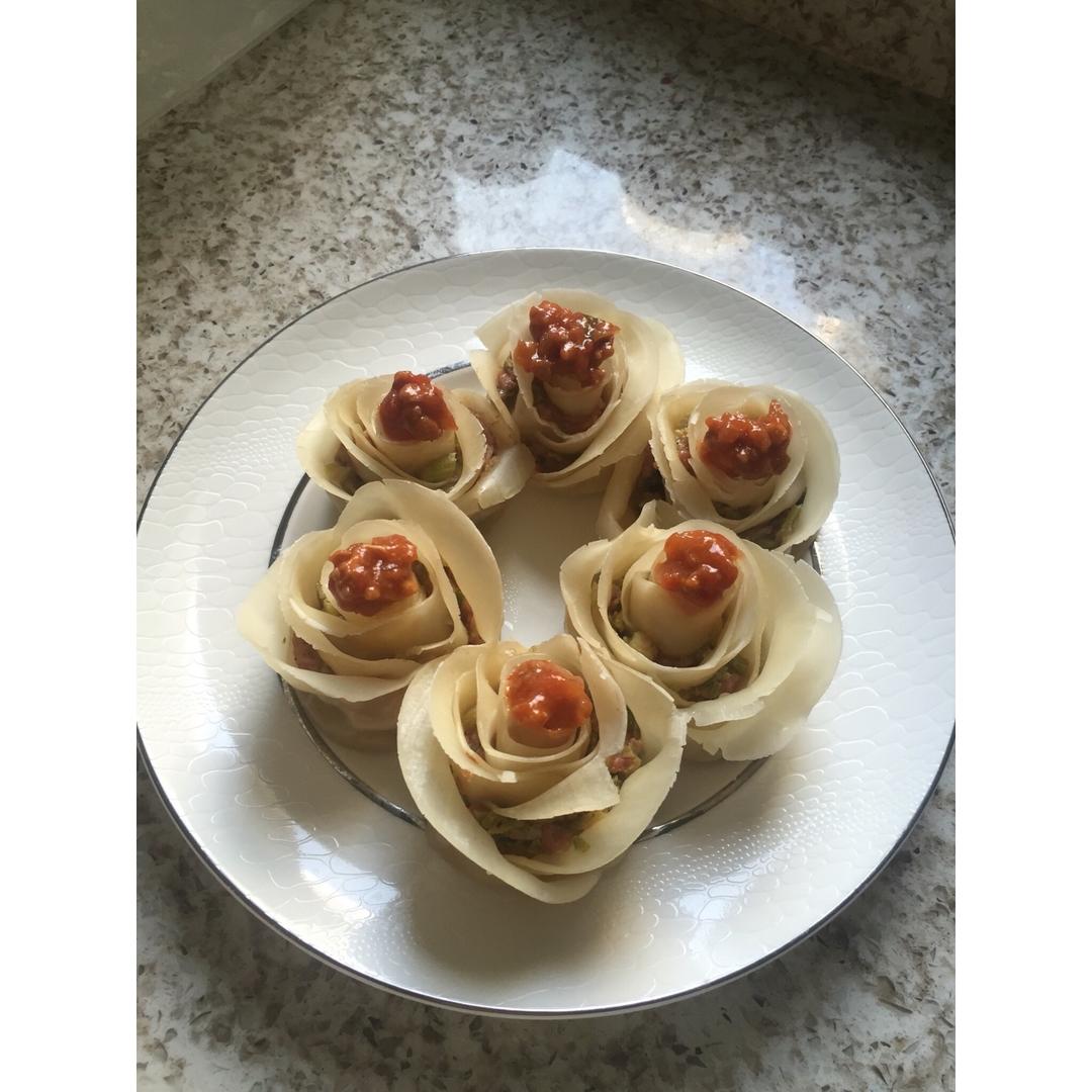 玫瑰花饺子