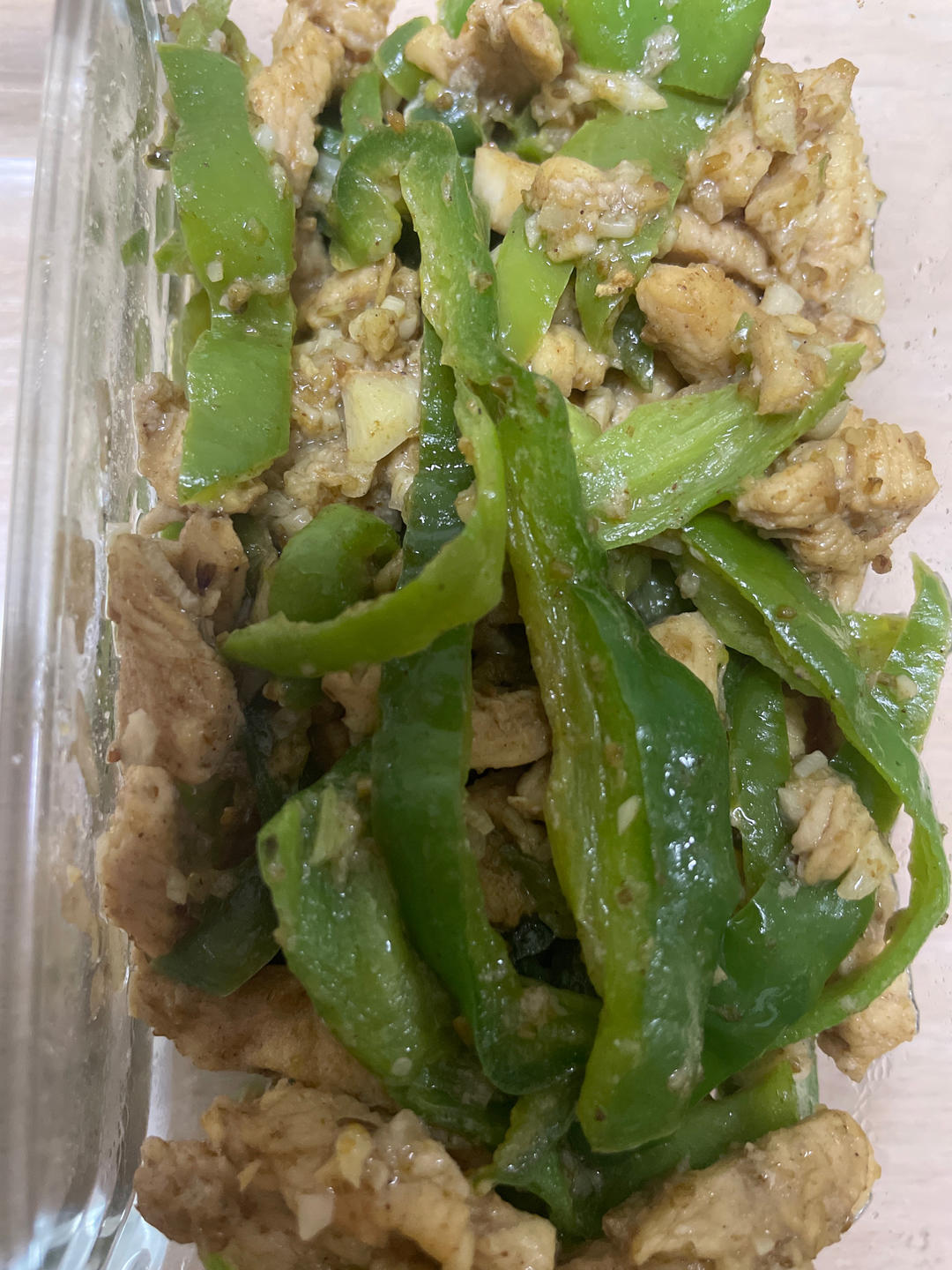 青椒，孜然炒肉丝，年青人的最爱