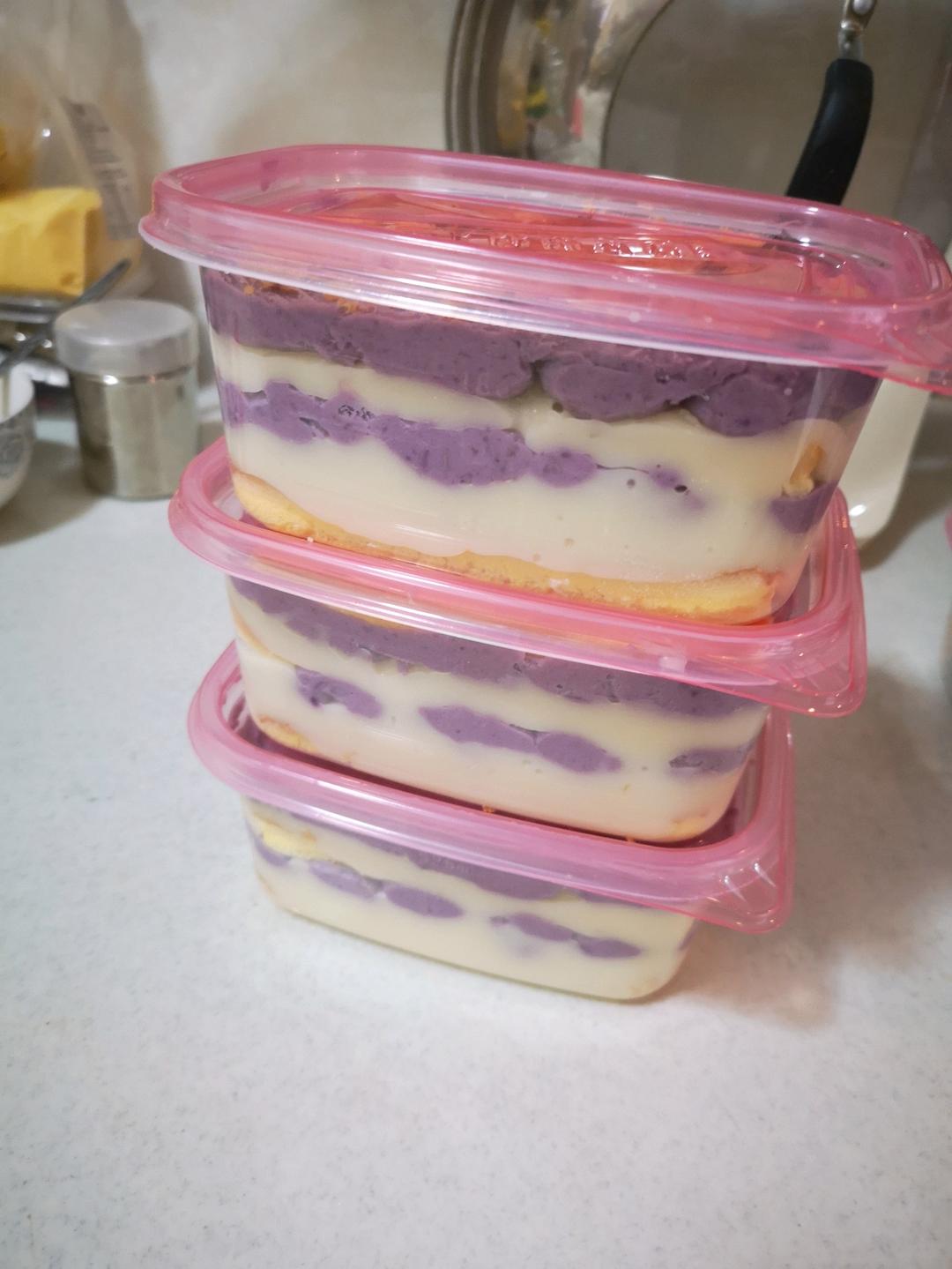 麻薯芋泥盒子蛋糕