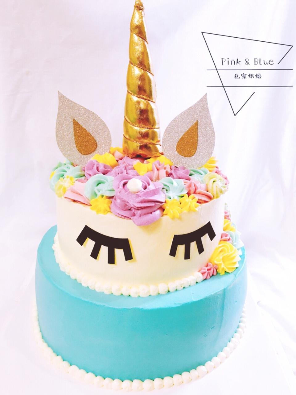 独角兽蛋糕视频 Unicorn cake