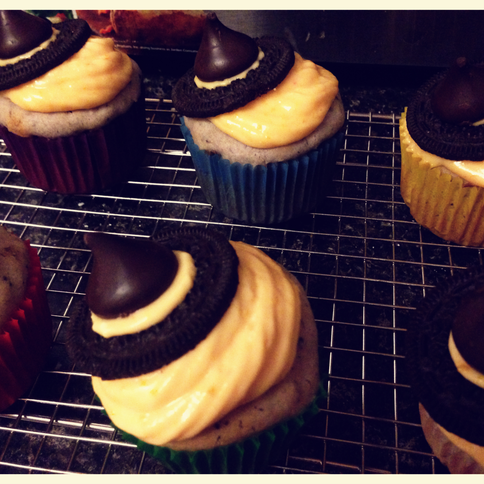 【万圣节】女巫帽子cupcake—美的T7-L382B智烤大师