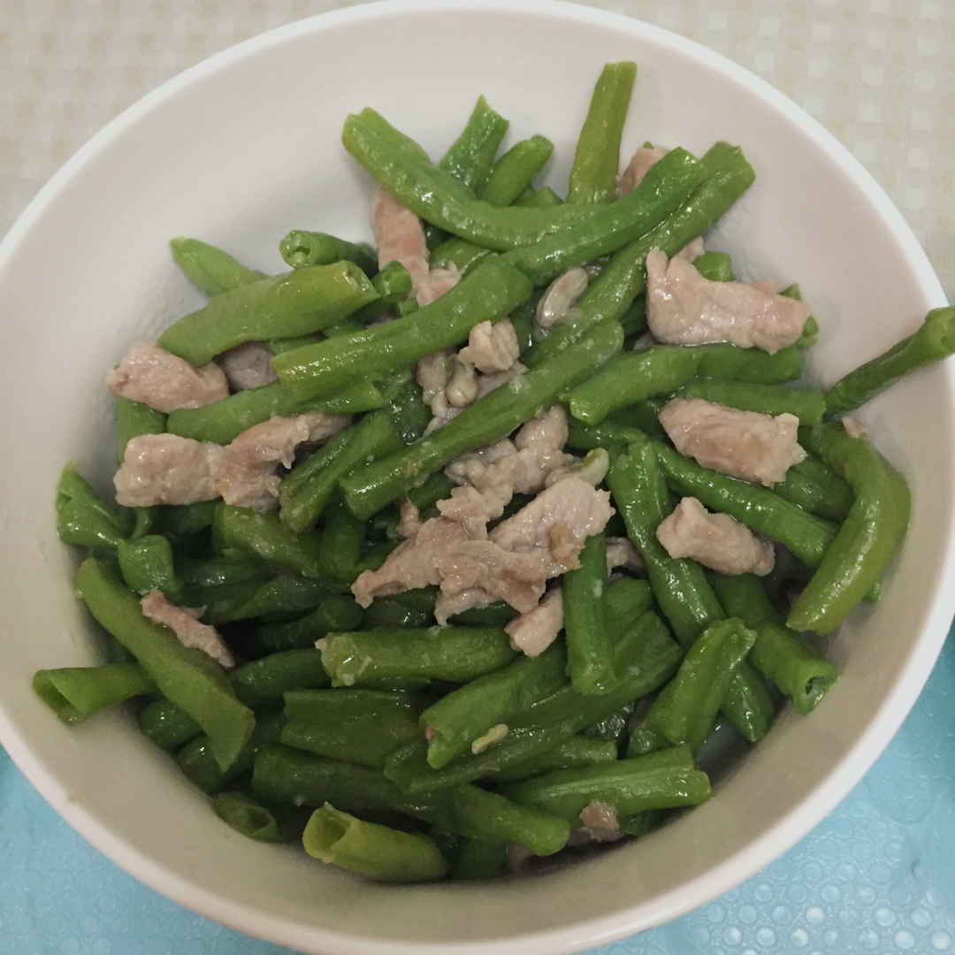 缸豆炒肉末