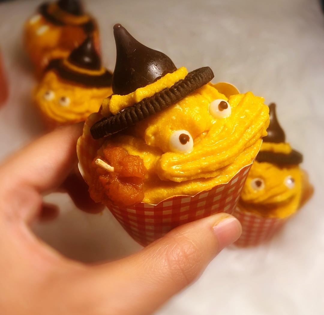 万圣节鬼怪蛋糕 超软巧克力马芬/阿猪烘焙视频：特别篇