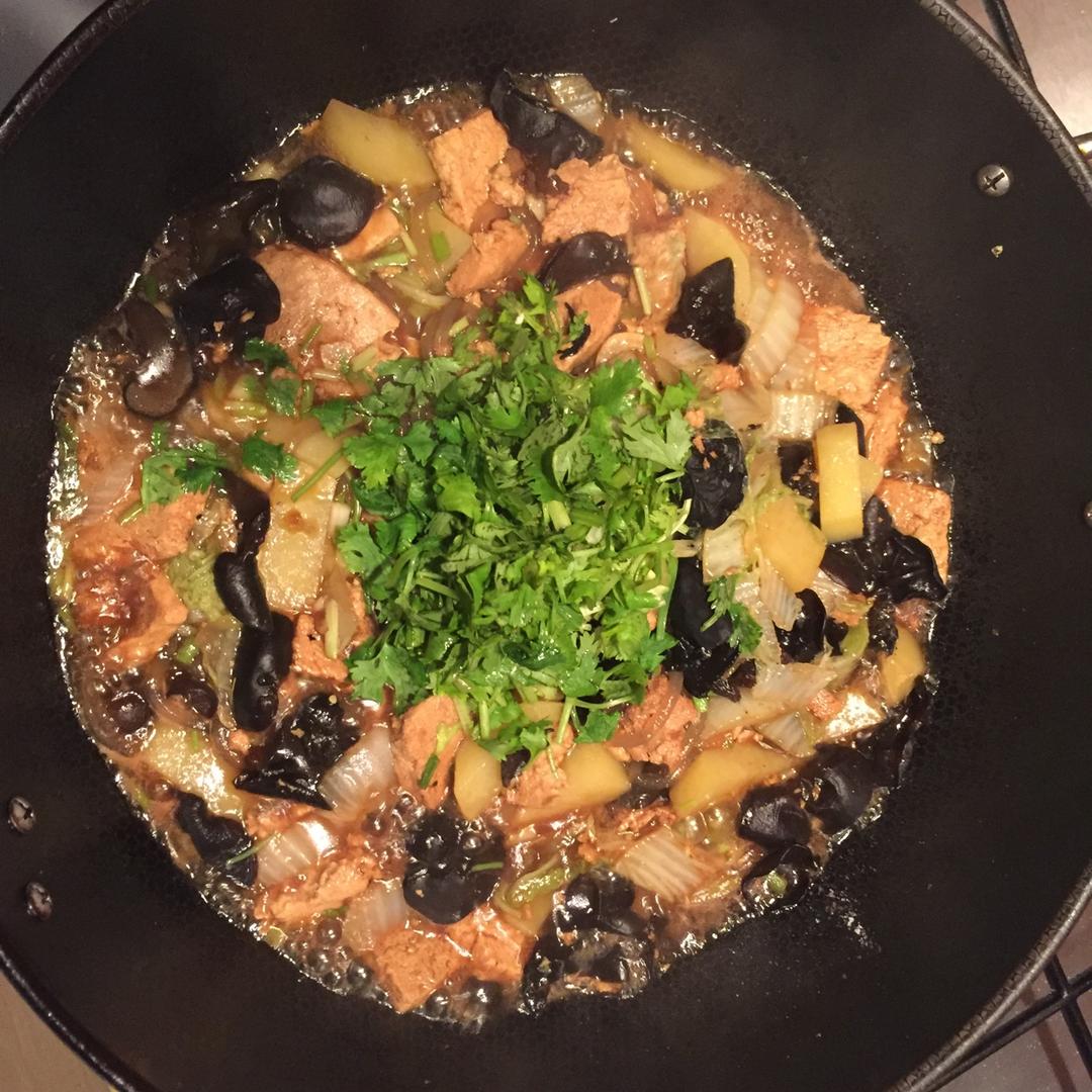 白菜豆腐炖粉条