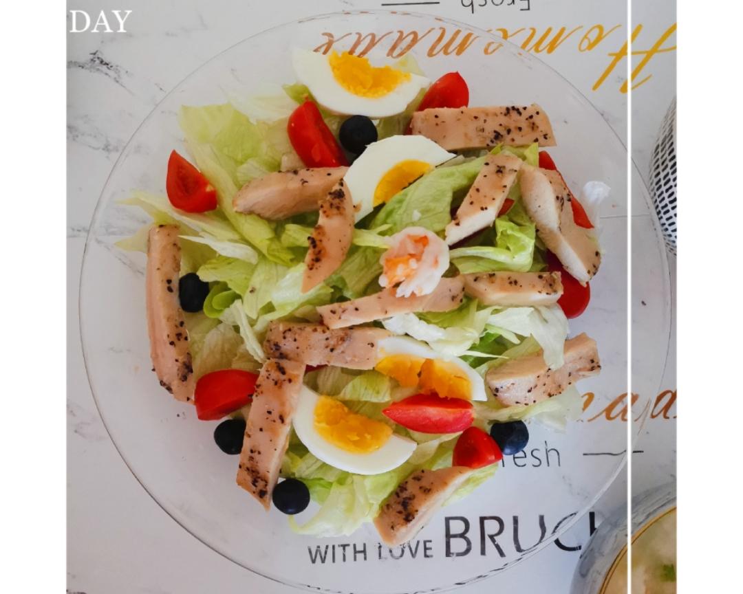 健康餐水煎鸡胸的做法