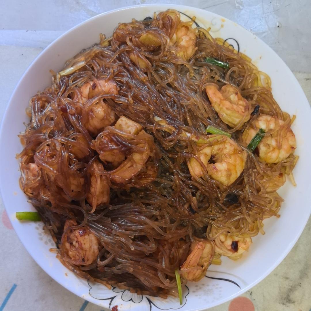 虾仁粉丝煲
