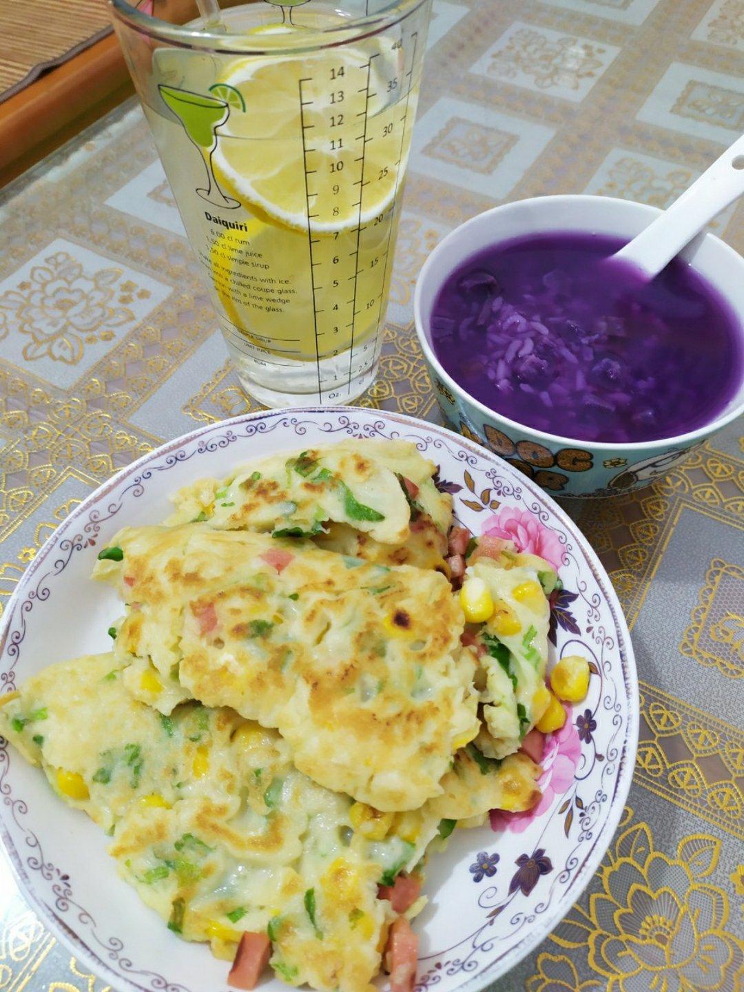 土豆丝玉米饼