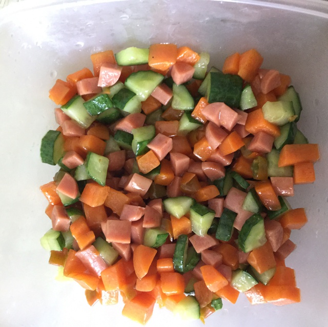 玉米粒炒胡萝卜