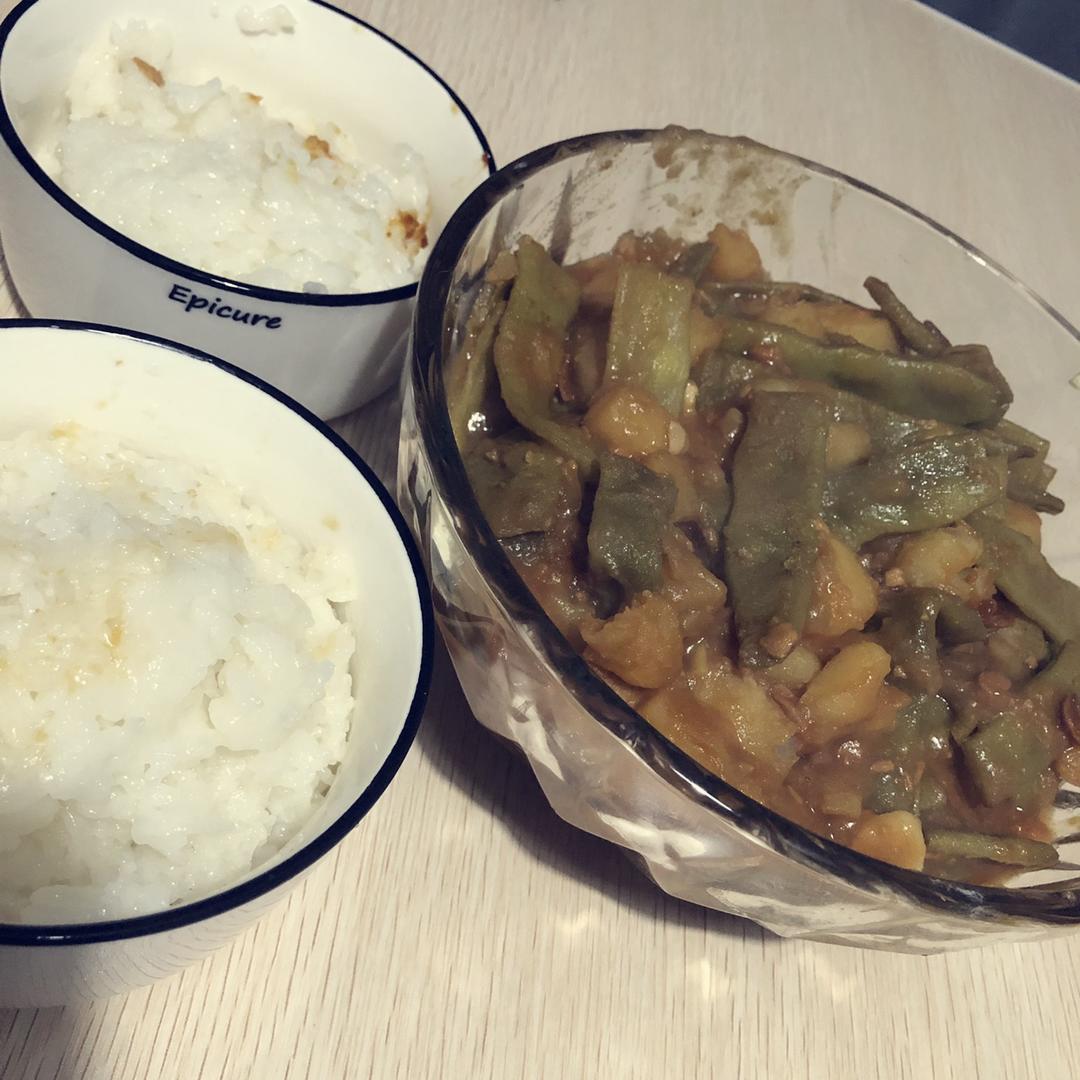 土豆炖豆角