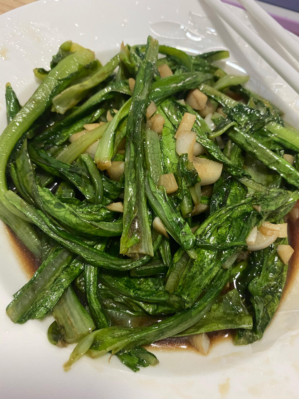 蒜蓉油麦菜（蚝油）