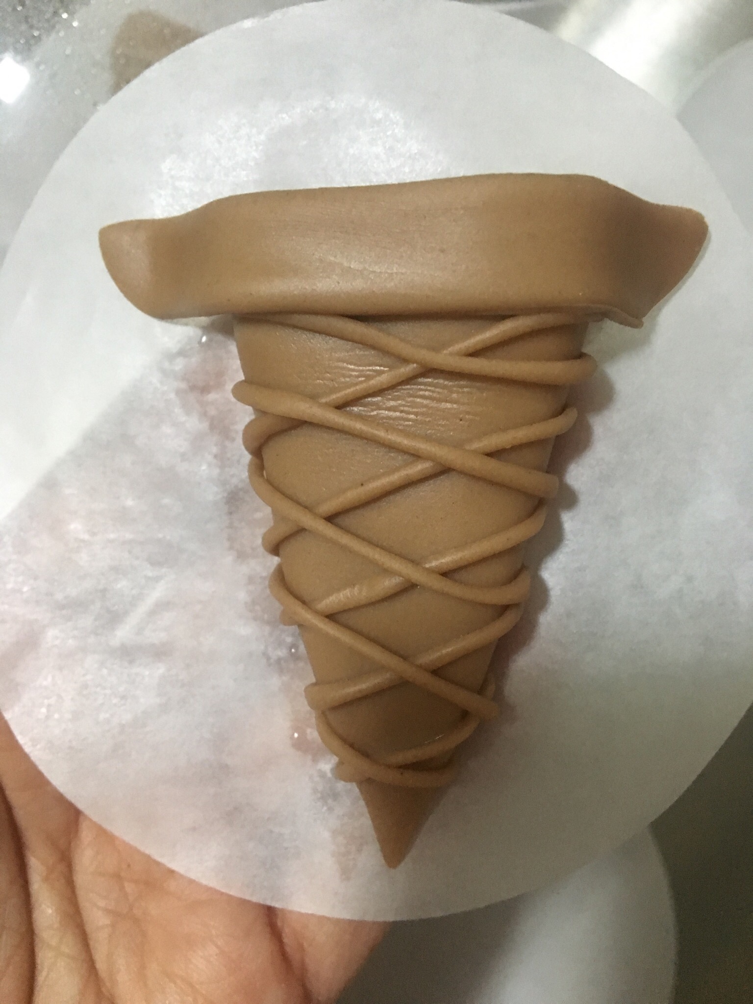 Q萌的蛋卷冰淇淋造型馒头的做法 步骤16