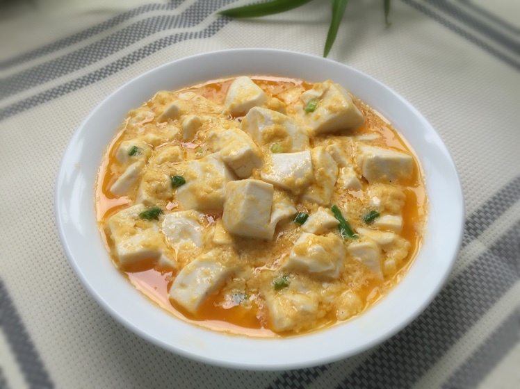 老丁的私房菜-蟹黄豆腐