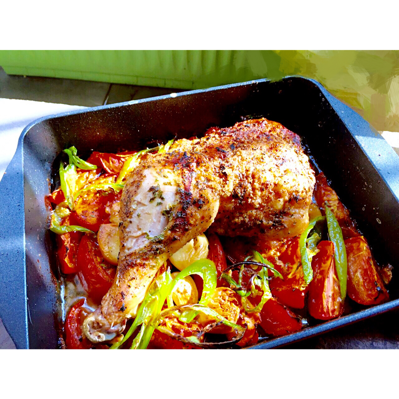 番茄大蒜香草烤鸡腿（庄祖宜）