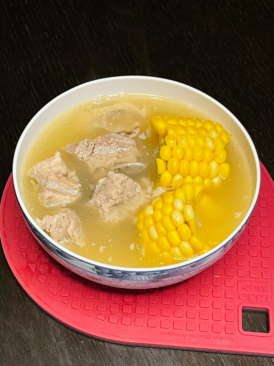巨好喝的排骨玉米汤！（带蘸料）