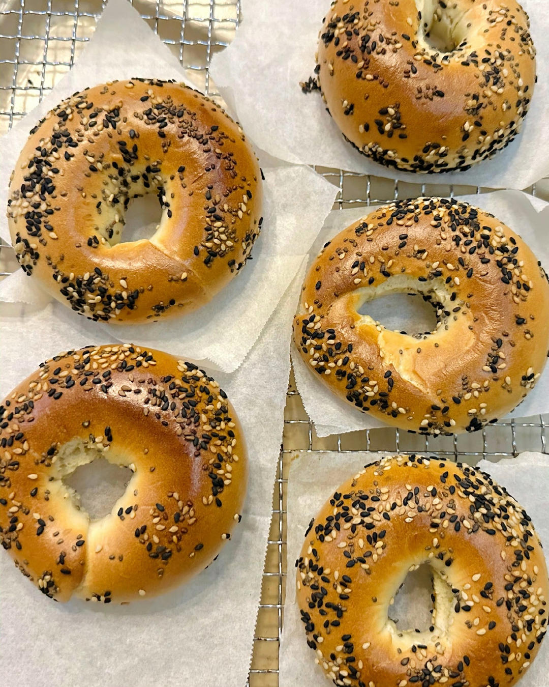 无油无糖全麦奇亚籽贝果