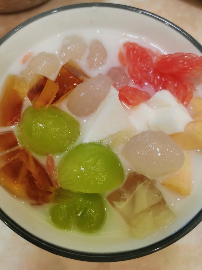 五彩凉粉的做法